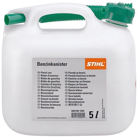 Stihl accessoires stihl benzinejerrycan | kunststof | 5 l | transparant - 00008810202
