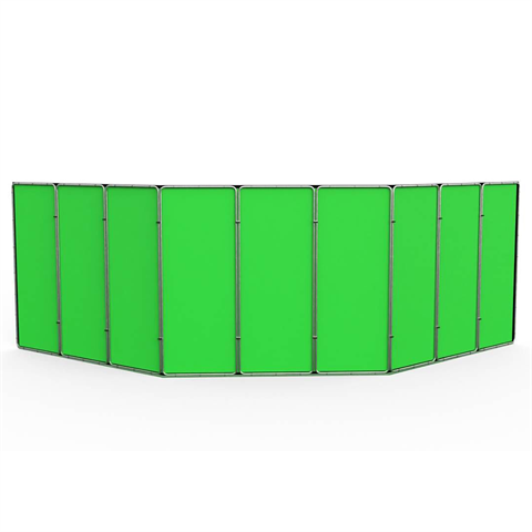 Studioking panoramische achtergrond green screen fsf-240900pt 240x900cm