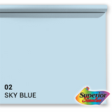 Superior achtergrondpapier 02 sky blue 1,35 x 11m