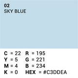 Superior achtergrondpapier 02 sky blue 1,35 x 11m