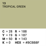 Superior achtergrondpapier 13 tropical green 1,35 x 11m