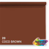 Superior achtergrondpapier 20 coco brown 1,35 x 11m