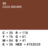 Superior Achtergrondpapier 20 Coco Brown 1,35 x 11m