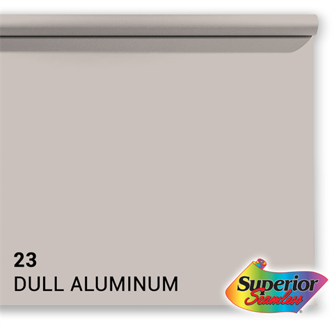 Superior achtergrondpapier 23 dull aluminum 1,35 x 11m