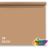 Superior achtergrondpapier 25 beige 1,35 x 11m