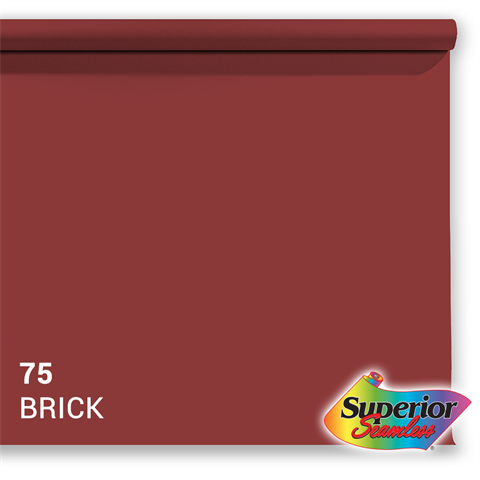 Superior achtergrondpapier 75 brick 1,35 x 11m