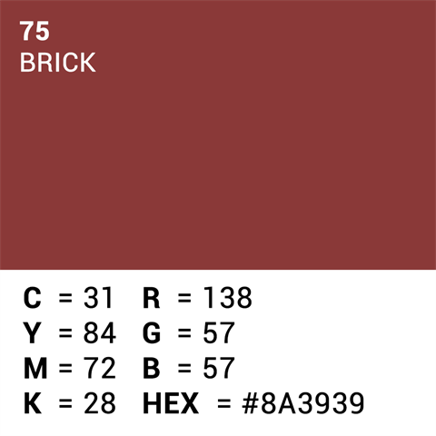 Superior achtergrondpapier 75 brick 1,35 x 11m