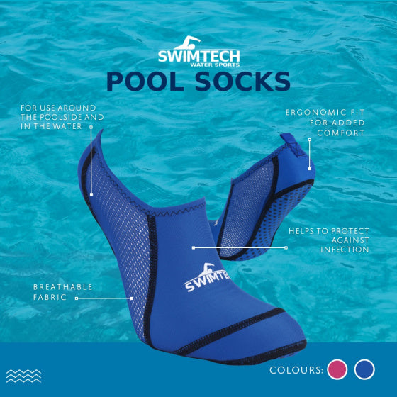 Swimtech Zwemsokken Kind Blauw maat 33-37