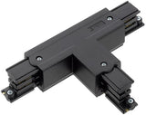 Enzo t-stuk rechts vast 90gr tbv. rail 3-fasen zwart - 5050065