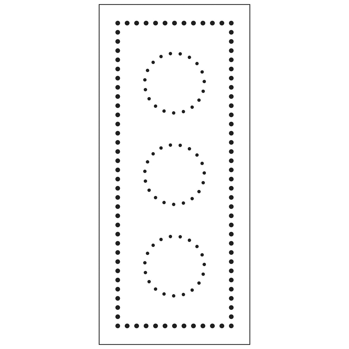 The crafter's workshop • slimline stencil gestippelde cirkels