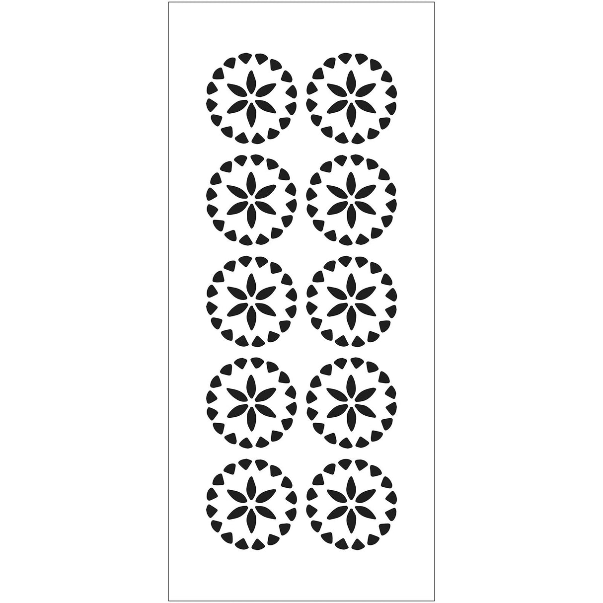 The crafter's workshop • slimline sjabloon kristallen bloemen