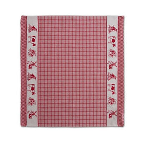 Ddddd theedoek dutchie rood 60x65cm 6 stuks