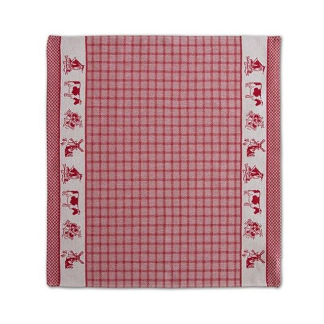 Ddddd theedoek dutchie rood 60x65cm 6 stuks