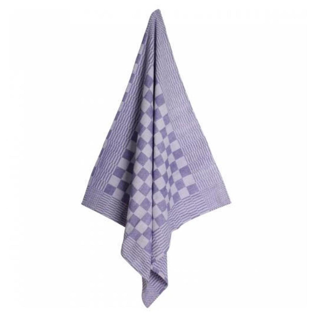 Koksdoek blauw grote ruit 70x70cm pak a 12 st.