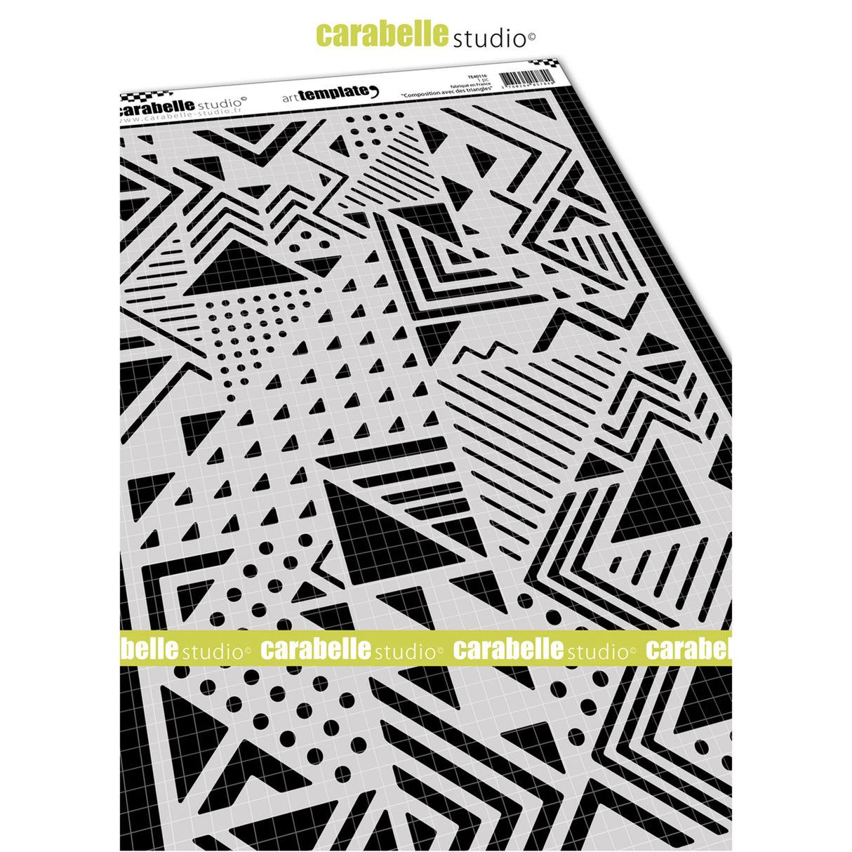 Carabelle studio • sjabloon compositie met driehoeken