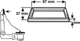 Cornat gummidichting 67x37x6mm spoelkast - tec356406