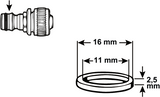 Cornat dichting o-ring gardena 11mm (2st) - tec380007