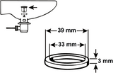 Cornat dichting o-ring 33x3mm afvoerplug - tec380242