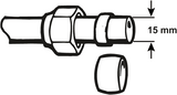 Cornat knelkoppeling ms ring 15mm (2st) - tec589060