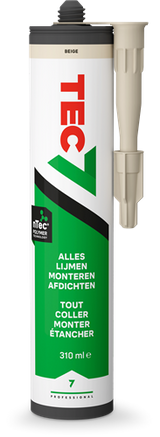 Tec7 patroon universele kit 310ml beige - 535906000