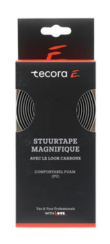 Buzaglo tecora e stuurlint magnifique carbon look, ø2.5x30mm, 2m,wit