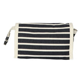 Traveller spiegeltas stripe blauw sports classic 16.5x11cm