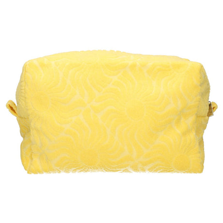Traveller toilettas badstof sunny geel 21,5cm x 19cm