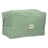 Traveller toilettas rib waterdicht mintgroen 24,5cm x 18,5cm