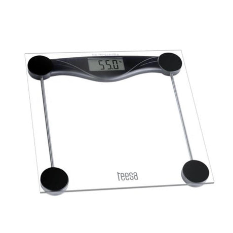 Teesa digitale personen weegschaal transparant tot 180kg