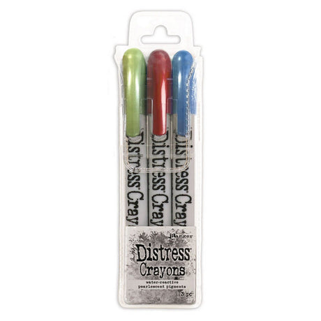 Ranger ink ranger • tim holtz distress pearl crayons holiday set 3