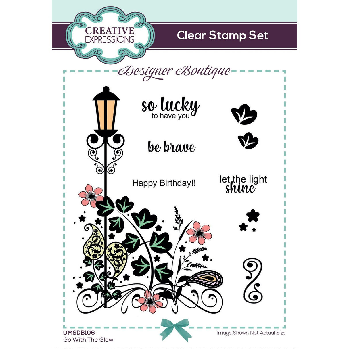 Creative expressions • designer boutique clear stamp set go with the glow 15,2x10,16cm