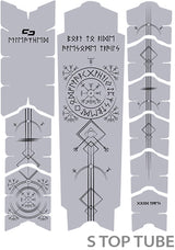 Unleazhed unscratch frame protector film - runes of shred black matt