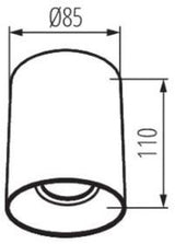 V-tac opbouw downlighter verstelbaar 10w led wit 36gr - 5013480