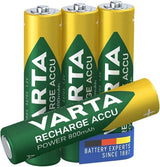Varta oplaadbare mini penlite batterij aaa 800 mah nimh 1.2v 4 stuks op kaart