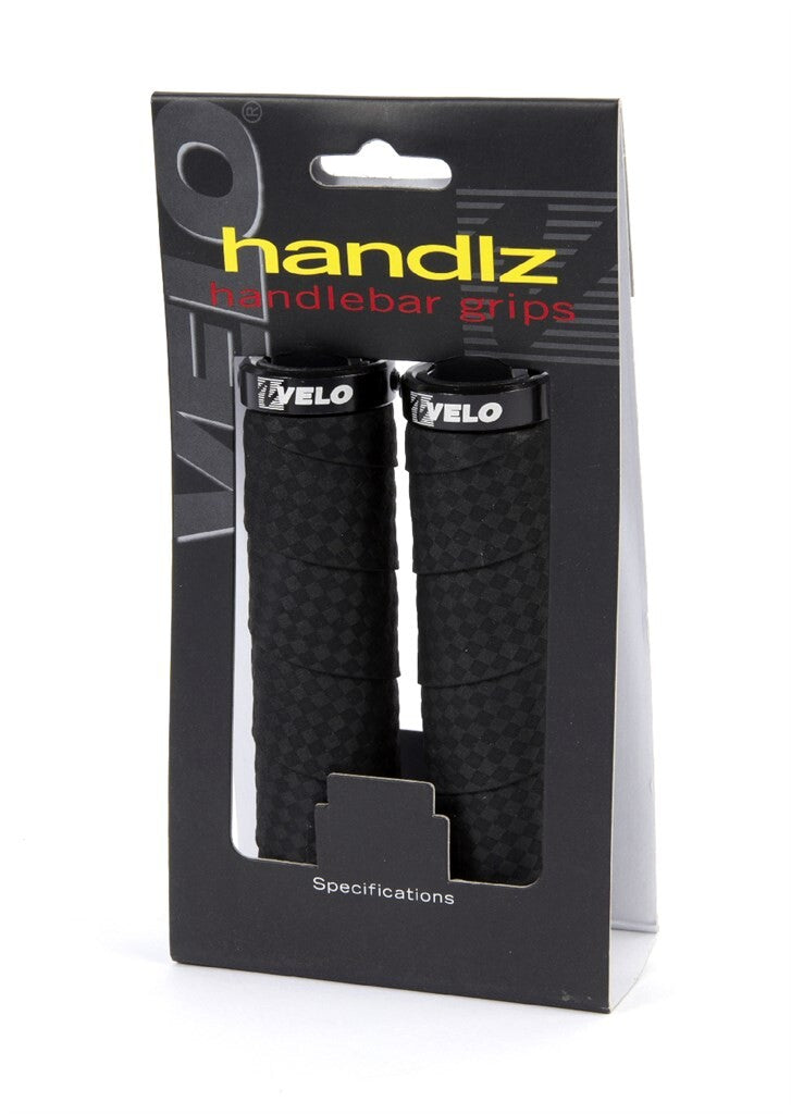 Velo Handvatten visegrip alu met gel 129 129mm zwart op kaart