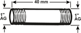 Cornat galva buisnippel mm 1'' 40mm (530) - vfb53014