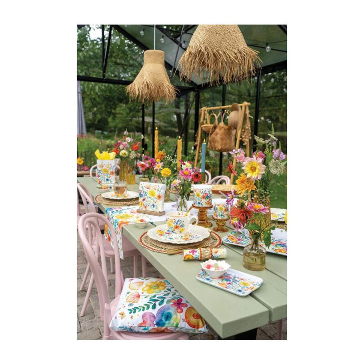 Ambiente kussenhoes vibrant spring white