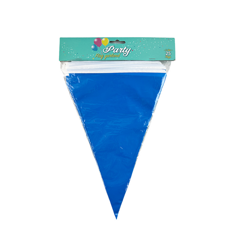 Vlaggenlijn blauw 600cm