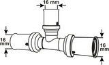 Cornat perskoppeling t-stuk 16mm 10s ms-a2 - vrptp500416n