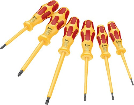 Wera 1060 i 1065 i 6 vde 1000v geïsoleerde schroevendraaierset kraftform vde , 6-delig - 05051576001