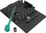 Wera 8100 sb 12 zyklop comfort ratelset, omschakelpal, 3 8 aandrijving, metrisch, 16-delig - 05005530001
