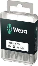 Wera 855 1 z bits pozidriv, pz 1 x 25 mm (10 bits pro box) - 1 stuk(s) - 05072403001