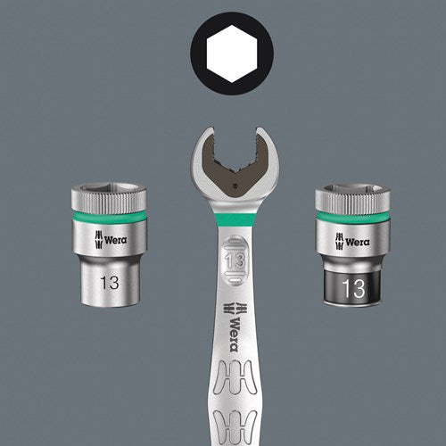 Wera 8790 hmc hf zyklop hand- en machinedop met 1 2 aandrijving met vasthoudfunctie , 12.0 mm - 1 stuk(s) - 05003732001