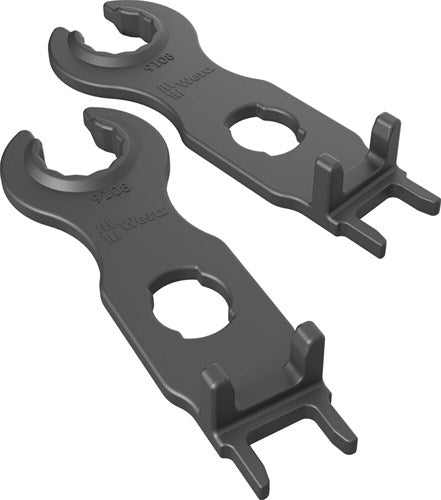 Wera 9108 2 set montagesleutels voor insteekverbindingen, type mc4, 2-delig - 05136700001