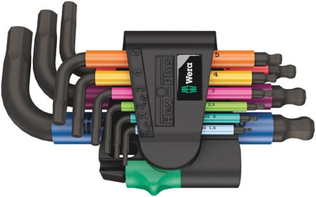 Wera 950 9 hex-plus multicolour stiftsleutelset - 05133164001