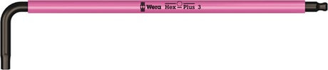 Wera 950 spkl stiftsleutel multicolour, metrisch, blacklaser, hex-plus, 3.0 mm - 1 stuk(s) - 05022606001