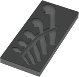 Wera 9832 schuimrubberen inzetstuk voor 6004 joker set 1, zonder gereedschap, 172 x 30 x 392 mm - 05137332001