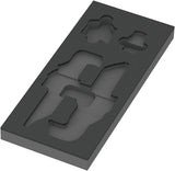 Wera 9840 schuimrubberen inzetstuk voor stiftsleutels set 1, zonder gereedschap, 172 x 30 x 392 mm - 05137340001