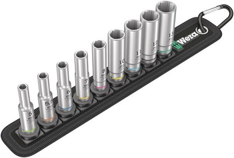 Wera belt a deep 1 05004525001 dopsleutelinzetset 1 4 9-delig