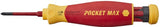 Wiha schroevendraaier met bitmagazijn pocketmax® electricgemengd met 4 slimbits - 45296